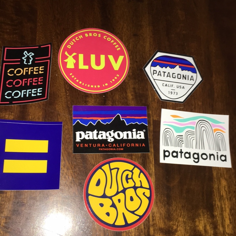 Sticker Pack! Dutch Bros and Patagonia